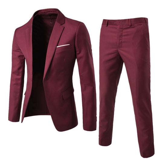 Traje Slim Fit Coreano Ejecutivo Cruz