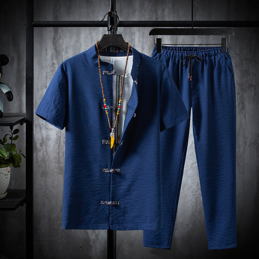 Conjunto Casual Kung Fu Retro Ice Silk Cruz